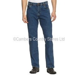 Wrangler Mens Jeans Texas With Stretch Stonewash Blue